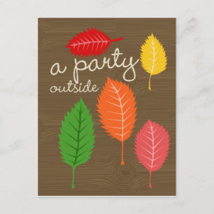 Invitation une fête à l'extérieur