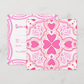 Invitation Une fête aimante (Devant / Derrière)