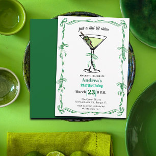 Invitation Une fête d'anniversaire 21 ans un peu plus vieille