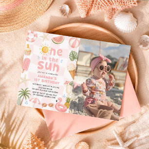 Invitation Une fête d'anniversaire ensoleillée sur la plage d