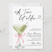 Invitation Une fête d'anniversaire Martini Olive Un peu plus (Devant)