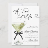 Invitation Une fête d'anniversaire Martini Olive Un Peu Plus (Devant)