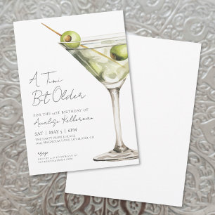Invitation Une fête d'anniversaire pour adulte un peu plus âg