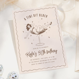 Invitation Une fête d'anniversaire un peu plus vieille