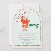 Invitation Une fête de cocktail de Noël un peu joyeuse (Devant)
