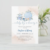 Invitation Une fête de douche de bébé pour l'arrivée d'un béb (Debout devant)