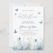 Invitation Une fête de la Fête des mariées des papillons à vi (Devant)