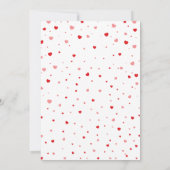 Invitation Une fête de la Saint Valentin pour la révélation d (Dos)