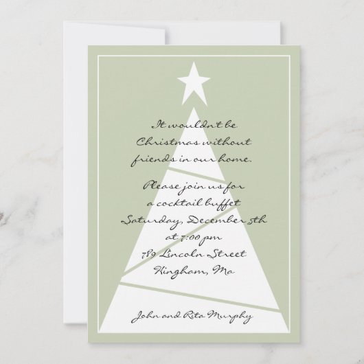 Invitation Une fête de Noël ! (Devant)