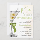 Invitation Une Fête des mariées De Cocktails Un Peu Plus Étro (Devant)
