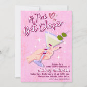 Invitation Une Fête des mariées Martini Un Peu Plus Près (Devant)