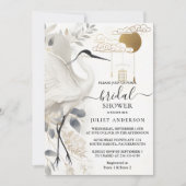 Invitation Une Fête des mariées Plumes Asiatique Sky Cloud Cr (Devant)