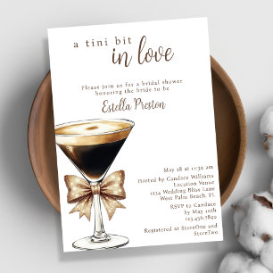 Invitation Une Fête des mariées Tini In Love Espresso Martini