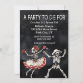 Invitation Une fête d'Halloween à mourir (Devant)