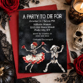 Invitation Une fête d'Halloween à mourir