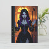 Invitation Une fête d'Halloween en pleine cuisine (Debout devant)