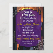 Invitation Une fête d'Halloween en pleine cuisine (Dos)