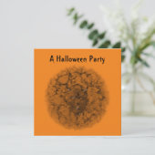 Invitation "Une fête d'Halloween" - Phantom Devil Dark Sepia (Debout devant)