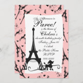 Invitation Une fête parisienne (Devant / Derrière)