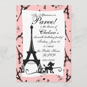 Invitation Une fête parisienne