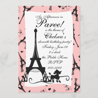 Invitation Une fête parisienne