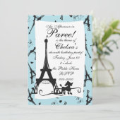 Invitation Une fête parisienne (Debout devant)