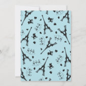 Invitation Une fête parisienne (Dos)