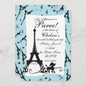 Invitation Une fête parisienne (Devant / Derrière)