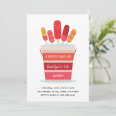 Invitation Une fête populaire Fête d'anniversaire pour enfant (Debout devant)