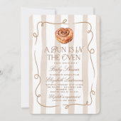 Invitation Une Fête Prénatale sur le Thème des Roulés à la Ca (Devant)