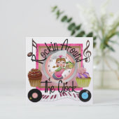 Invitation Une fête royale de cupcake Rockin' Party - SRF (Debout devant)