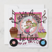 Invitation Une fête royale de cupcake Rockin' Party - SRF (Devant)