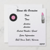 Invitation Une fête royale Rockin' Party - SRF (Dos)