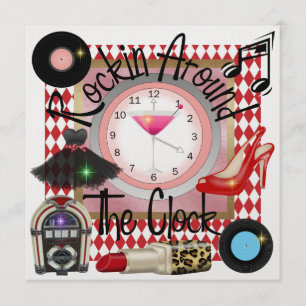 Invitation Une fête royale Rockin' Party - SRF