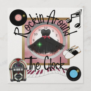 Invitation Une fête royale Rockin' Party - SRF