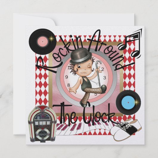 Invitation Une fête royale Rockin' Party - SRF (Devant)