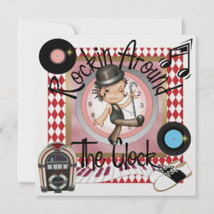 Invitation Une fête royale Rockin' Party - SRF