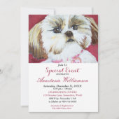 INVITATION UNE FÊTE TRÈS CHOUETTE POUR LES CHIENS ET LEURS MA (Devant)