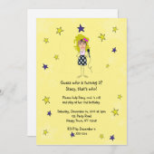 Invitation Une fille à l'image d'une rock star (Devant / Derrière)