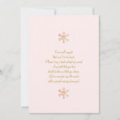 Invitation Une Fille de Bébé de Fête de Naissance Joyeuse (Dos)
