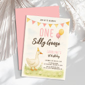 Invitation Une fille d'oie sotte premier anniversaire