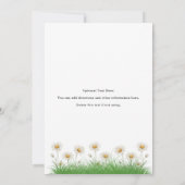 Invitation Une fille d'oie sotte premier anniversaire (Dos)