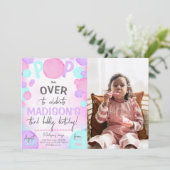 Invitation Une fille Pop Over Bubble Photo (Debout devant)