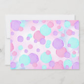 Invitation Une fille Pop Over Bubble Photo (Dos)