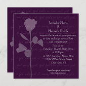 Invitation Une fille rencontre une fille (Devant / Derrière)