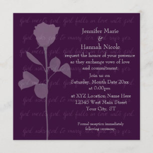 Invitation Une fille rencontre une fille