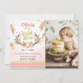 Invitation Une fille sauvage d'anniversaire d'invitation (Devant)