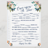 Invitation Une Fois De Temps Histoire D'Amour Jeu Libs De Mar (Devant / Derrière)