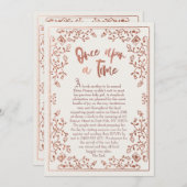 Invitation Une Fois Sur Un Baby shower De Histoire (Devant / Derrière)