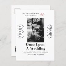 Invitation une fois sur un mariage